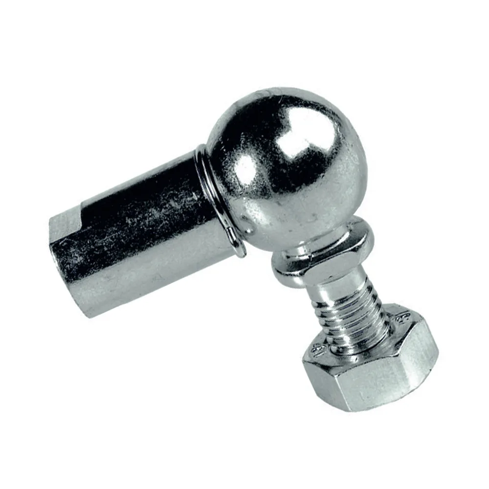 Rótula perpendicular con tuerca - M14x1.5x28mm - A=45mm - St - Acero galvanizado