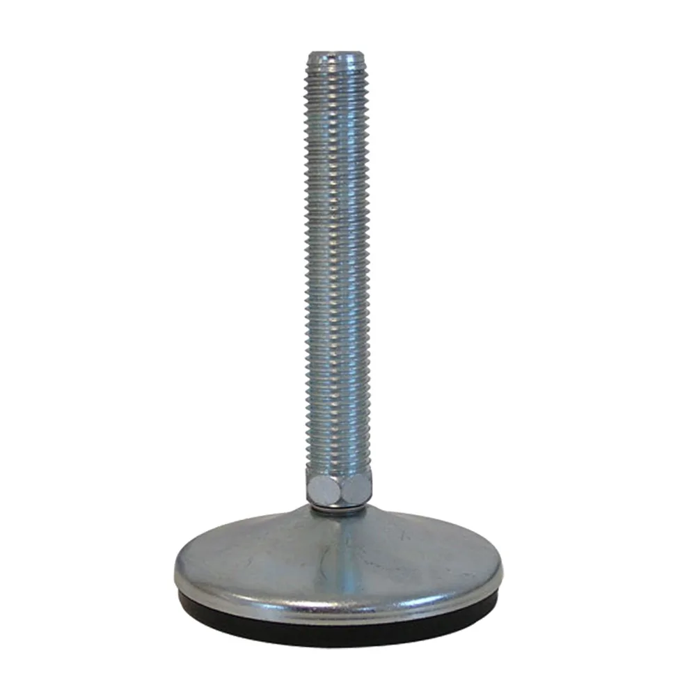 Pie nivelador de acero galvanizado - base NBR vulcanizada
