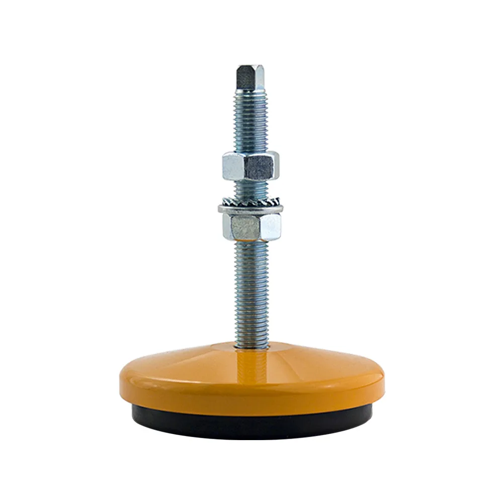 Pie de máquina antivibración sin husillo Ø104x121 - M14 - Galvanizado - St - Acero