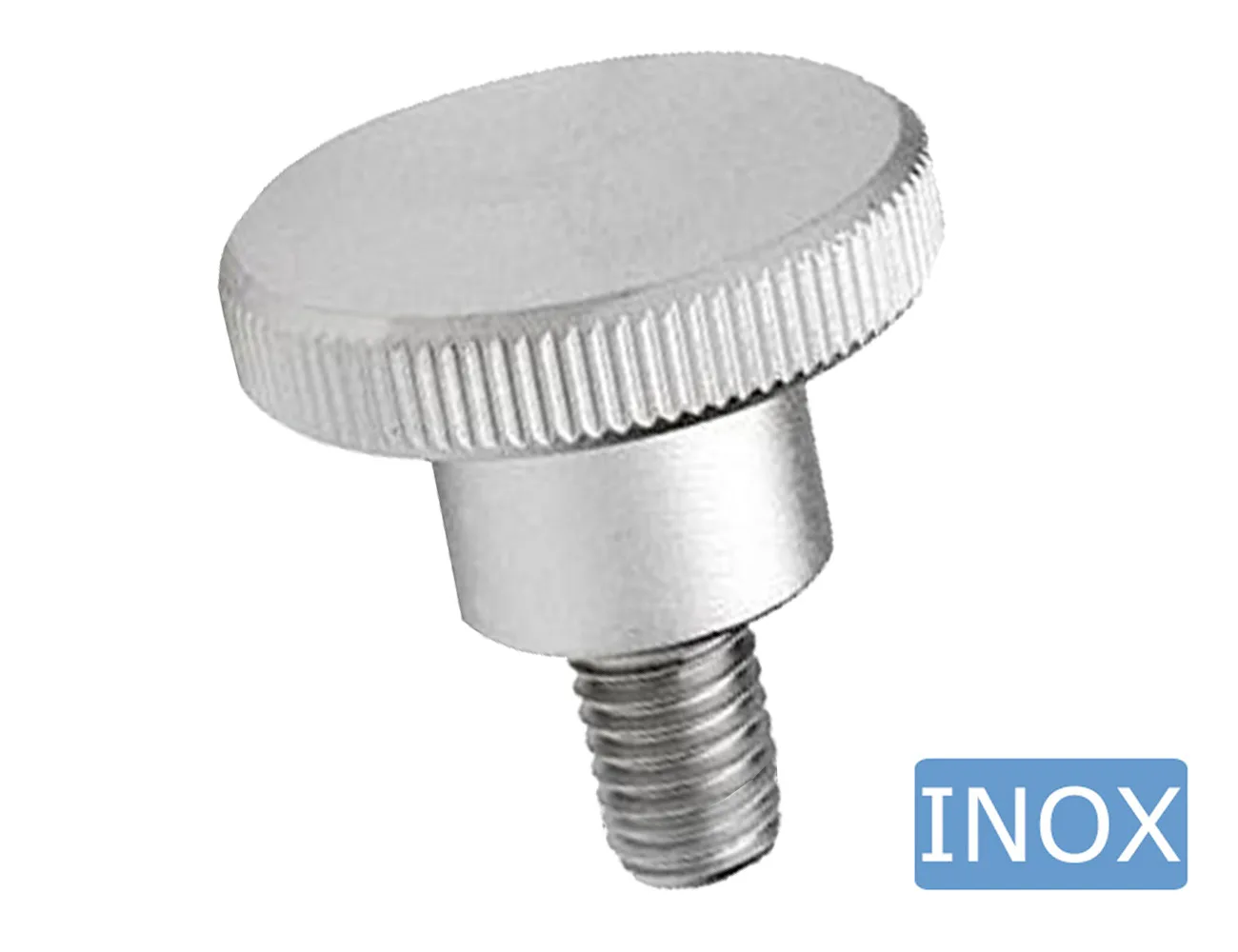 Tornillo moleteado alto - acero inoxidable - DIN 464 – Pomos moleteados
