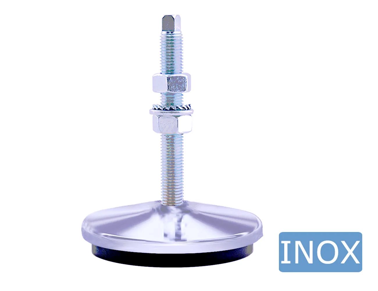 Pie nivelador regulable – antivibración 1 - acero inoxidable – Pies niveladores - antivibración