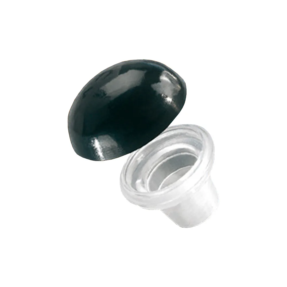 Tapón para tornillos - 2 piezas - abombado liso con casquillo