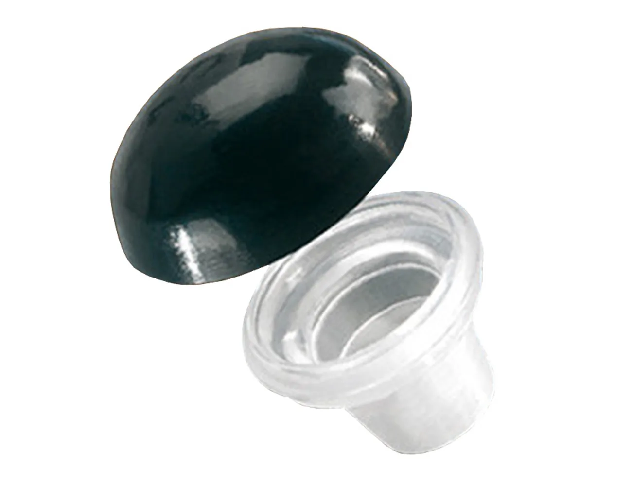 Tapón para tornillos - 2 piezas - abombado liso con casquillo – Tapones para tornillos - 2 piezas