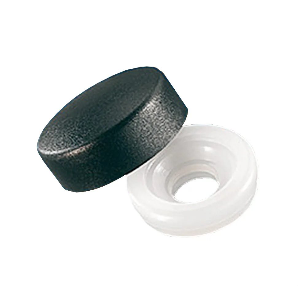 Tapón para tornillo con arandela PE-LD - Ø6.0-19.5mm - H=8.0mm - M5-M6 - Blanco