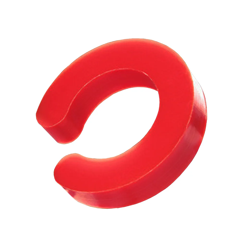 Anillo de sujeción elástico para eje POM - para tubo Ø3mm - Rojo tráfico
