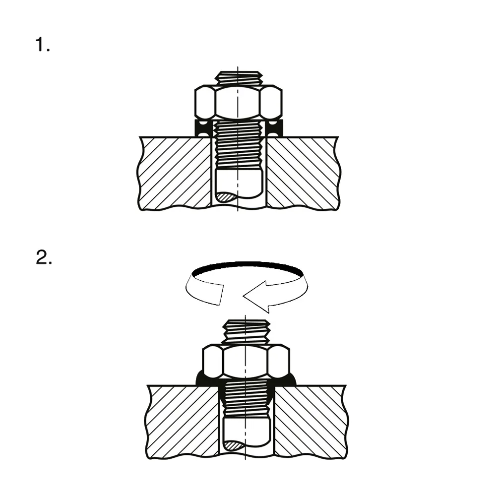 Arandela de seguridad doble con reborde PA - Ø12.7x3.8mm - M6 - Natural imagen 2