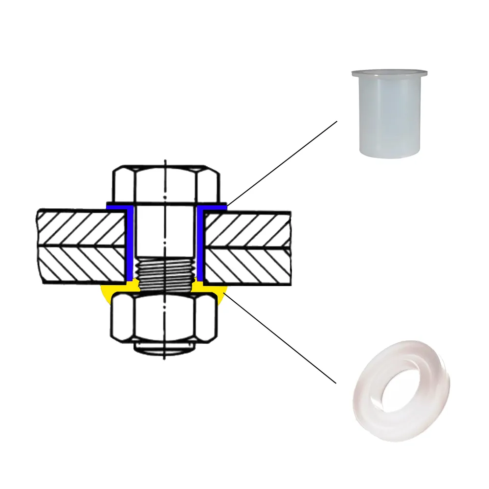 Arandela de seguridad doble con reborde PA - Ø12.7x3.8mm - M6 - Natural imagen 3