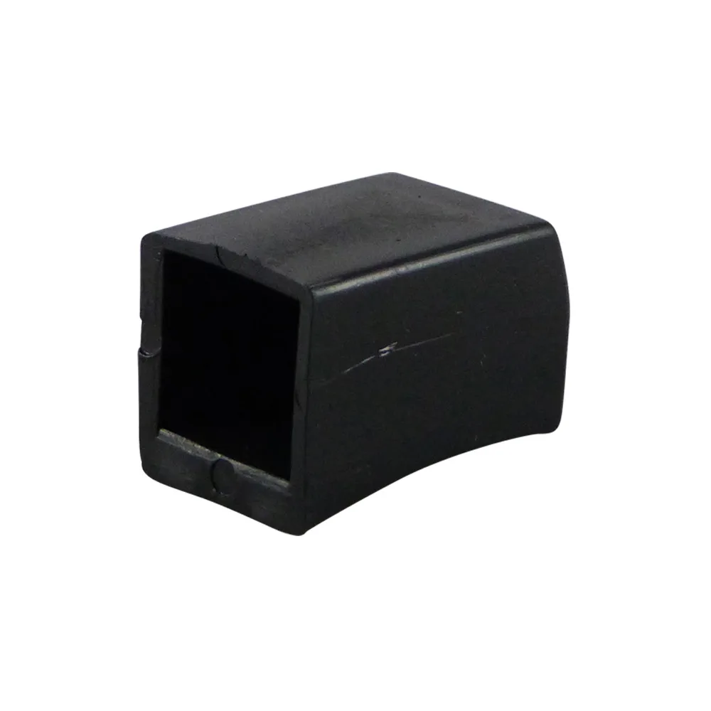 Tapón cuadrado envolvente PE 15x15mm - con base inclinada 68° - Negro imagen 2