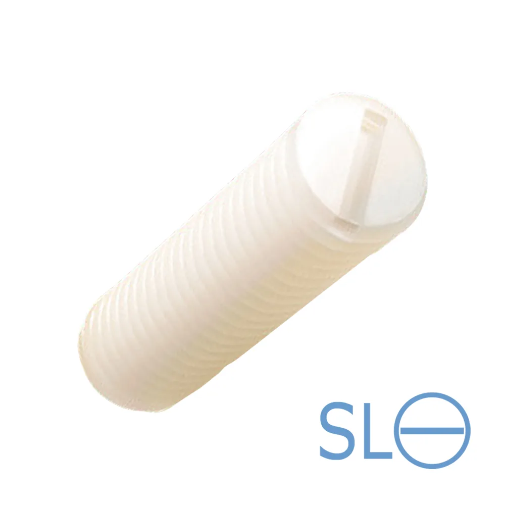 Tornillo prisionero con ranura PA 6.6 - DIN 551 - M3x6mm - Natural