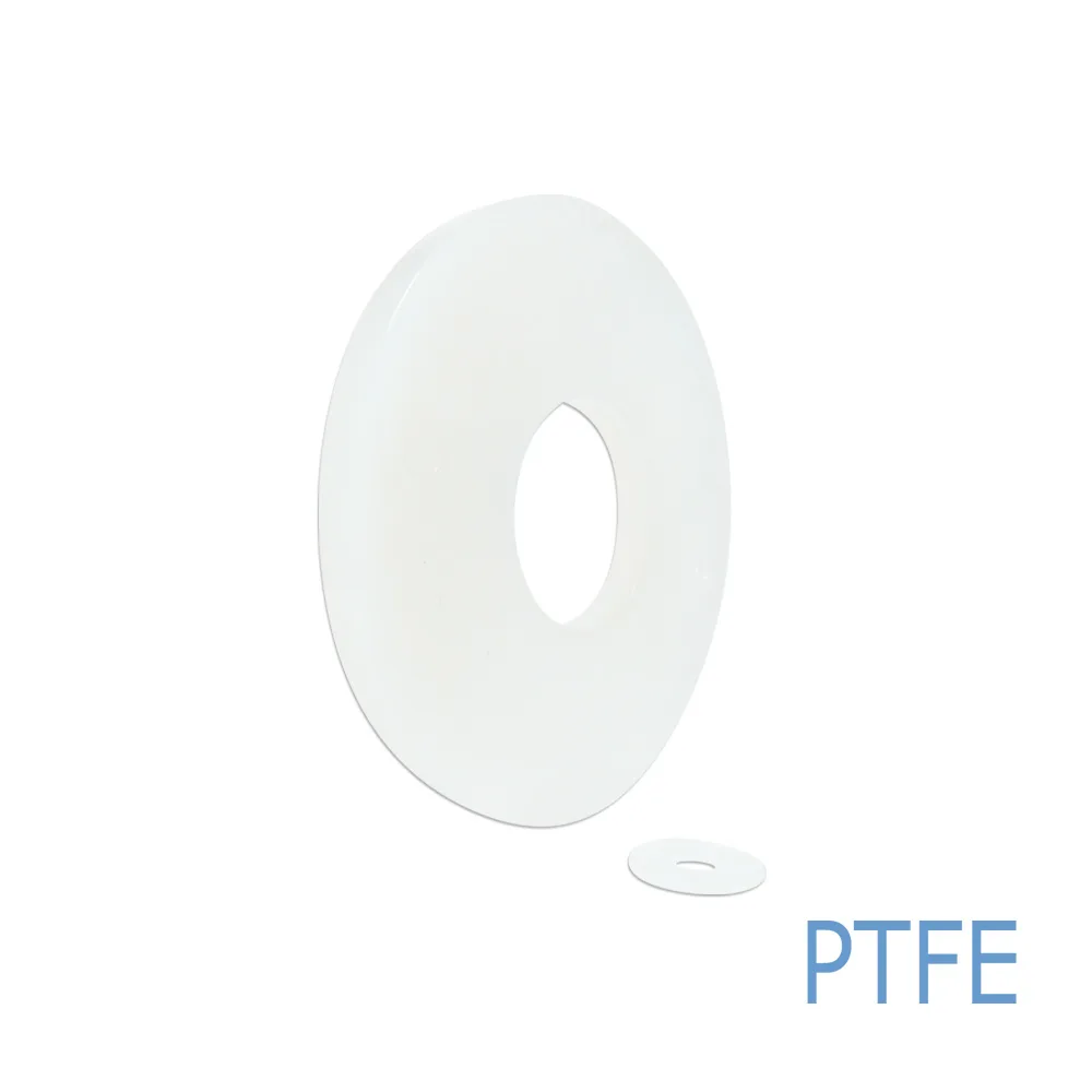 Arandela plana de teflón PTFE Ø12.0x1.0 - perforación Ø4.3mm - DIN125 - M4 - Blanco
