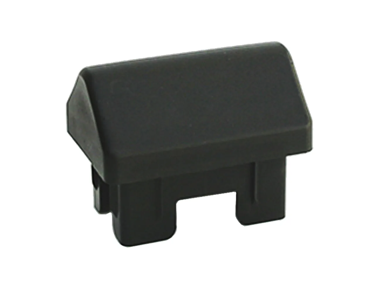 Tapón rectangular con forma de techo - plástico – Tapones para postes de cercados de malla
