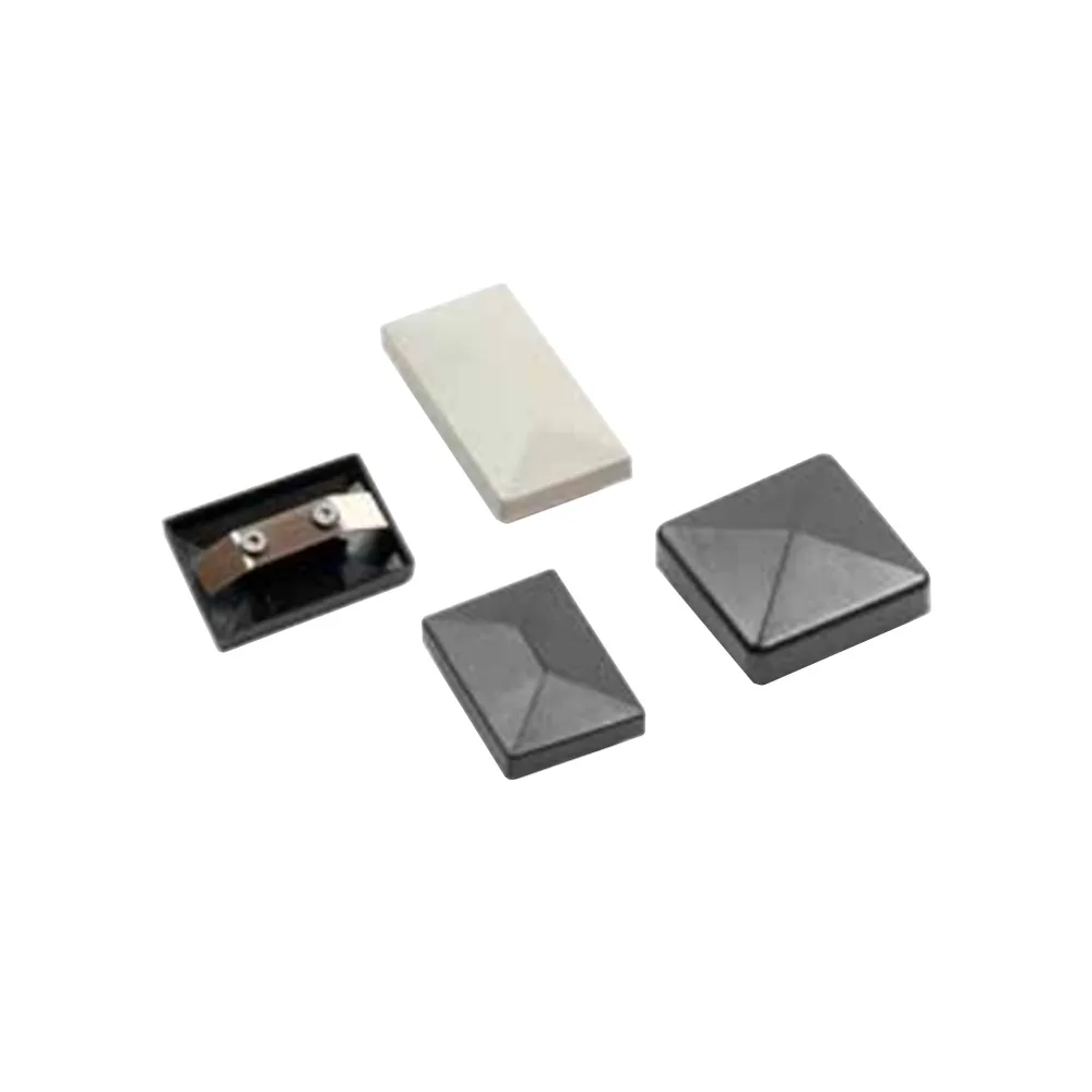 Tapón remate con resorte de sujeción cuadrado/rectangular envolvente PA 60x40mm - Negro intenso imagen 2