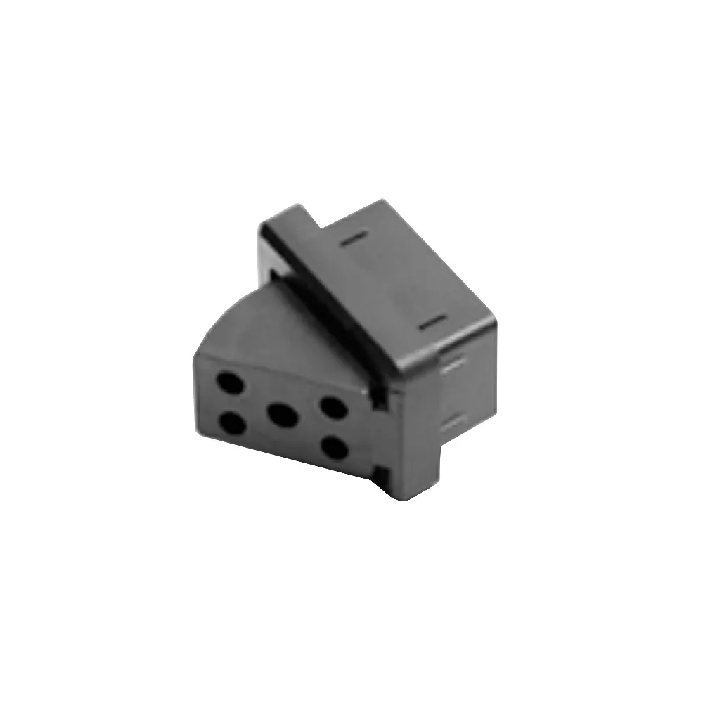 Conector para valla de barrotes PA 60x40mm - 2 partes - ángulo variable máx. 45 ° - Negro intenso