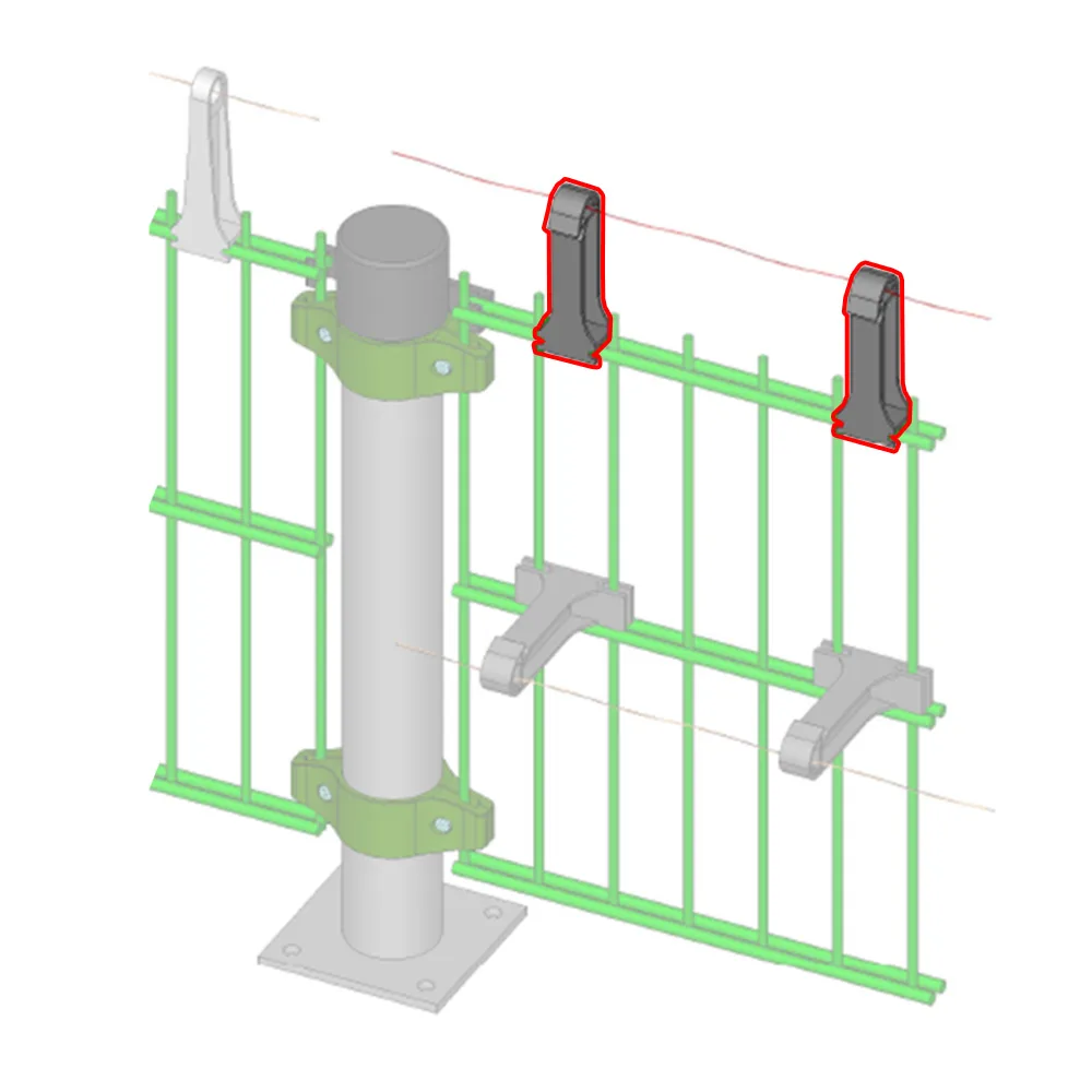 Aislador distanciador para malla electrosoldada – vertical