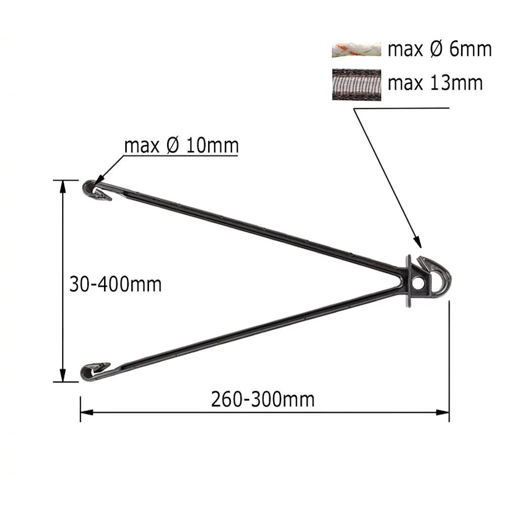 Plano de dimensiones Aislador distanciador para paneles rígidos y cercas de alambre