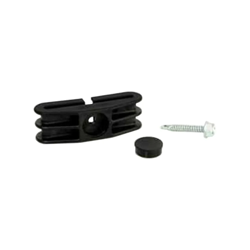 Clip para paneles doble PA - universal - sin tornillo autorroscante - Negro intenso