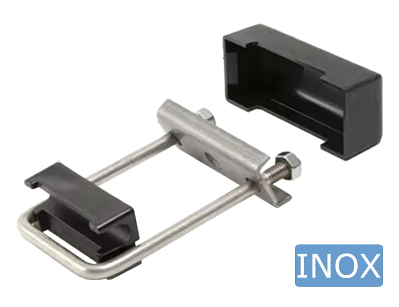 Perno cuadrado en U de acero inoxidable - doble malla - 2 – Pernos en U para paneles de mallas