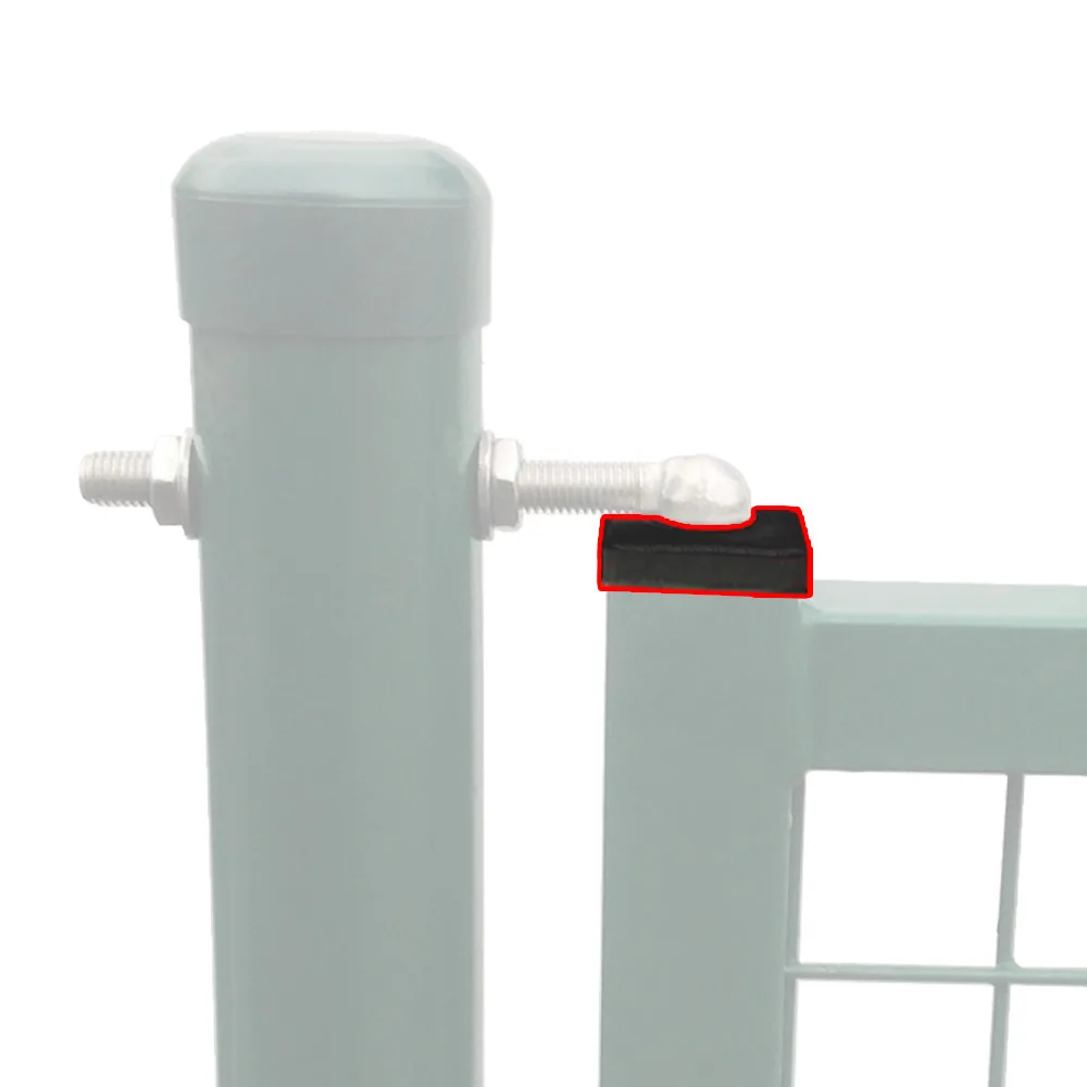Tapón para bisagras de puertas de jardín con tapa PE 40x40mm - perforación Ø13mm - Verde musgo imagen 2