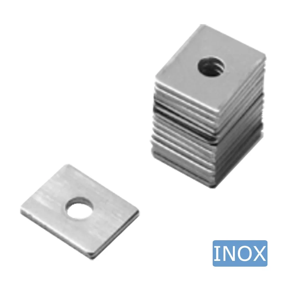 Placa de montaje de acero inoxidable para clips de paneles