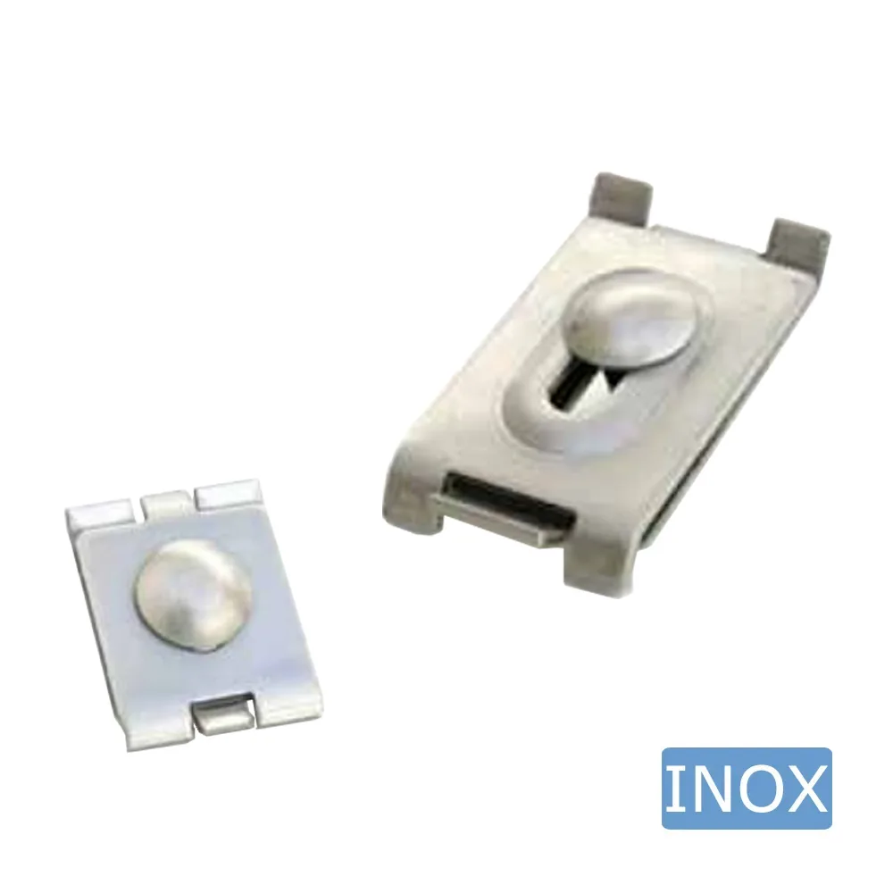 Clip esquinero para paneles rígidos 45x35mm - 6/5/6 y 8/6/8 - Acero inoxidable A2 (AISI 304)