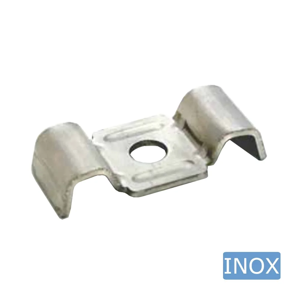 Abrazadera curva - acero inoxidable