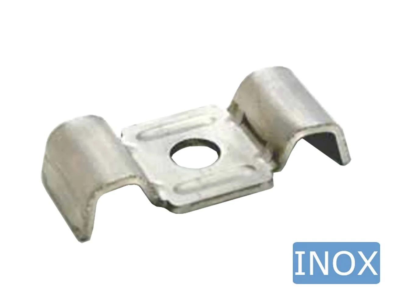Abrazadera curva - acero inoxidable – Abrazaderas y fijaciones para paneles de malla rígida