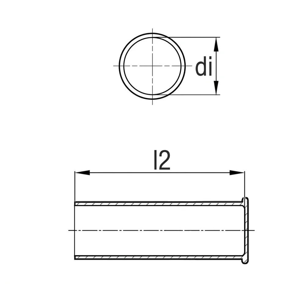 Dibujo técnico: Empuñadura cilíndrica – calidad de inyección