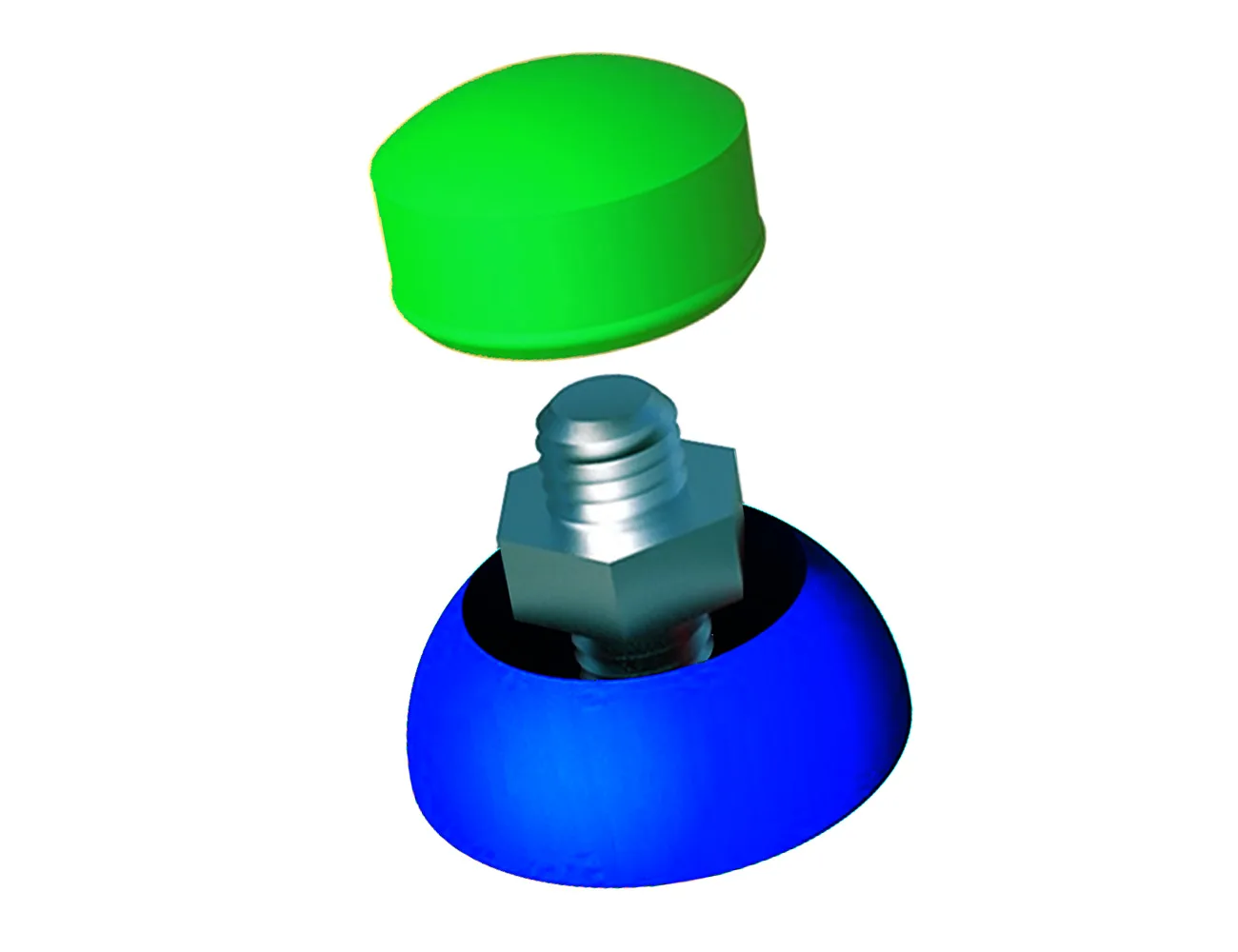 Tapón de seguridad de 2 piezas para pernos y tuercas – Tapón de seguridad de 2 piezas para tornillos y tuercas