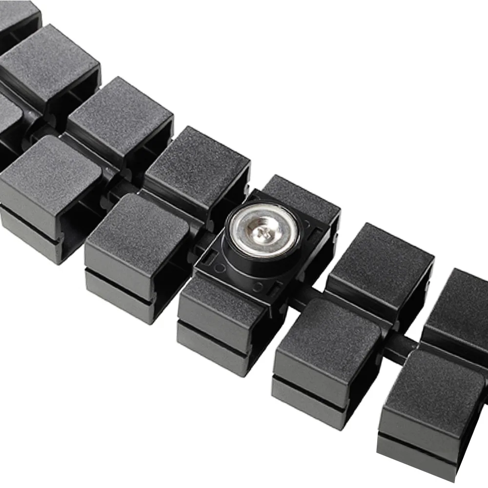 Clip magnético para organizador de cables rectangular PP - Blanco imagen 2