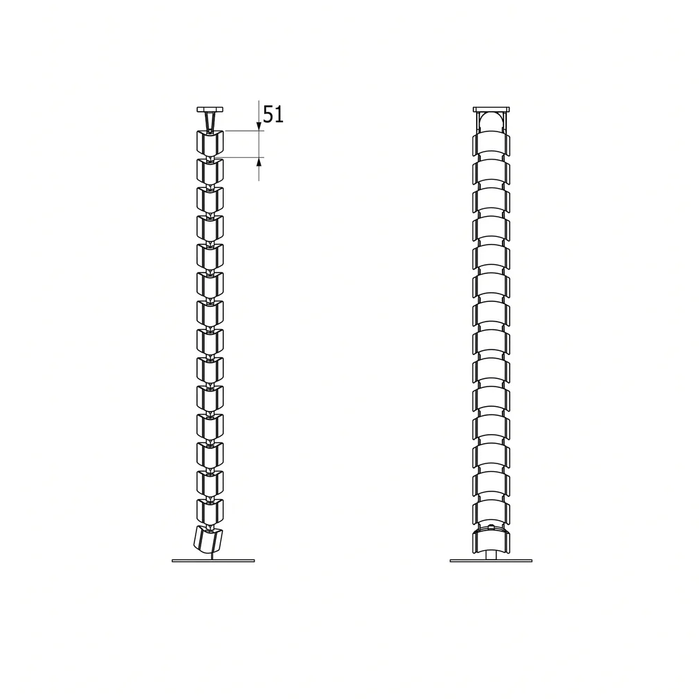 Plano de dimensiones Segmentos sueltos - Spine