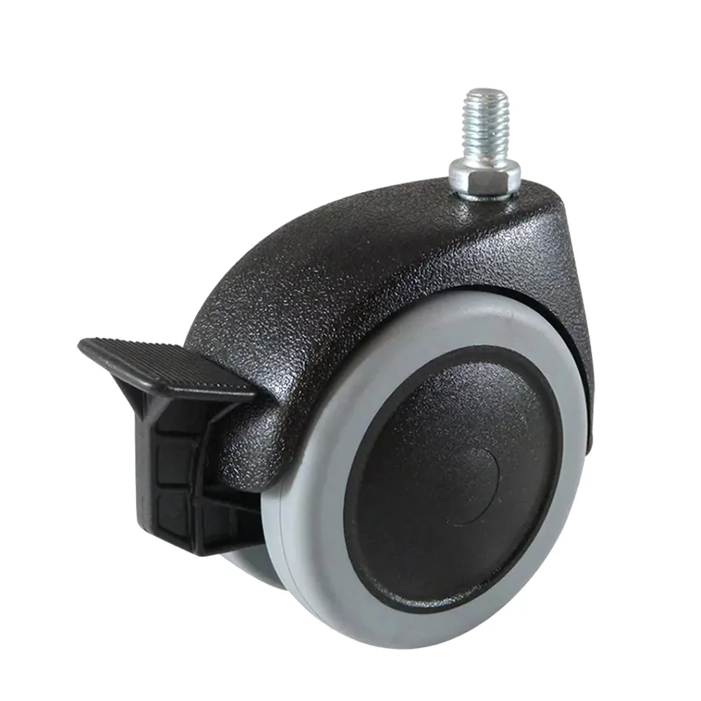 Rueda doble de mueble PU - Ø75