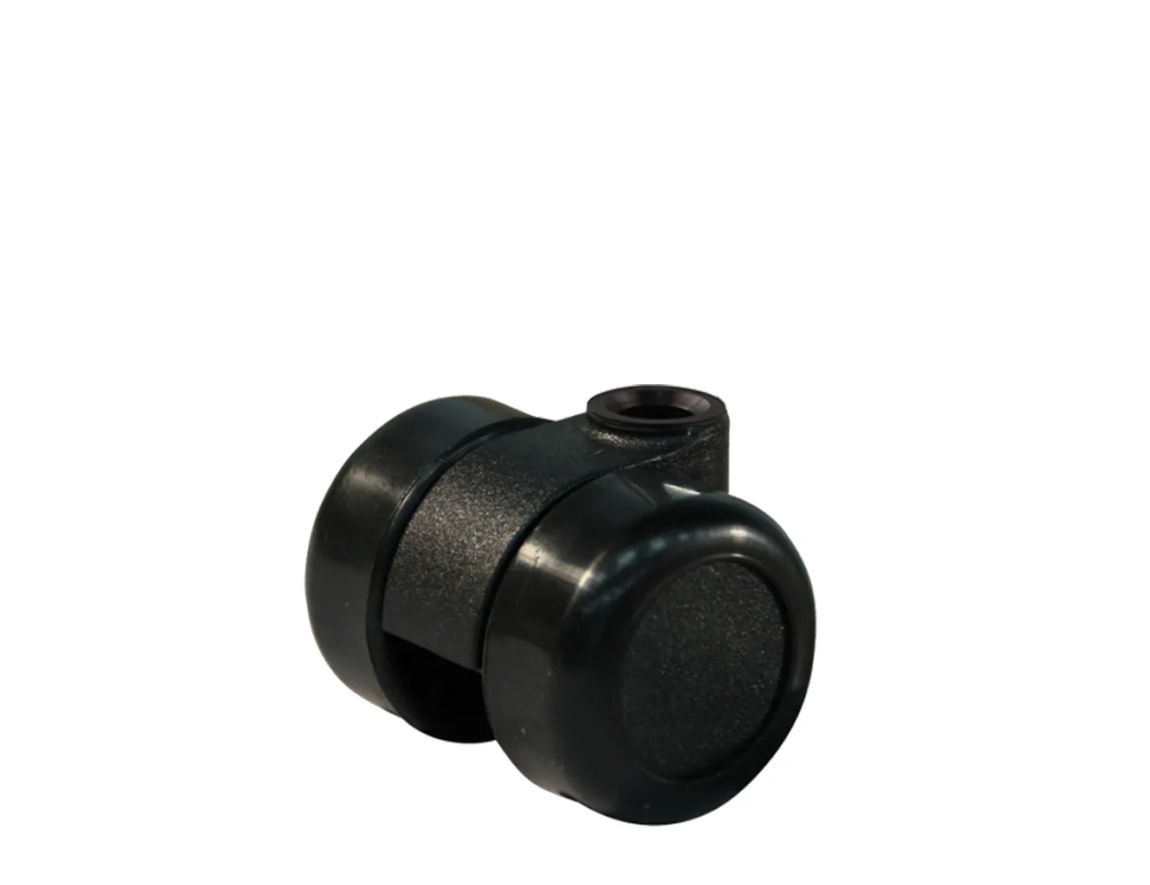 Rueda doble de mueble PA - Ø36 - negro – Ruedas para muebles