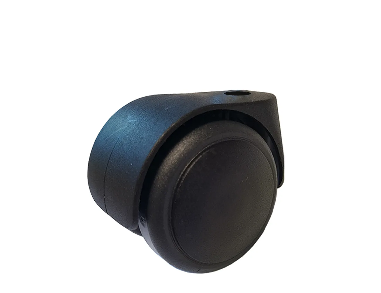 Rueda doble de mueble PU - 5 -  Ø50 - freno sincrónico – Ruedas para muebles