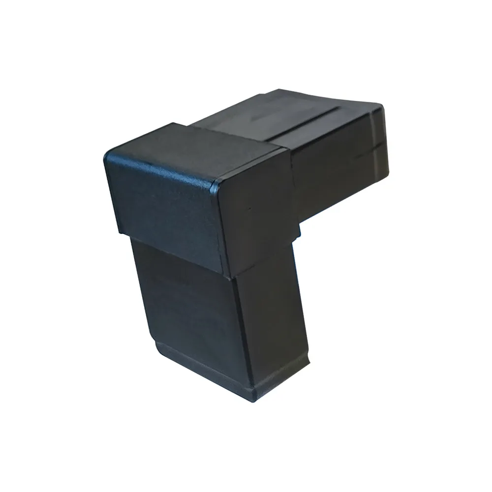 Conector para tubos, diseño de dos piezas 2D2 – tubo esquina rectangular