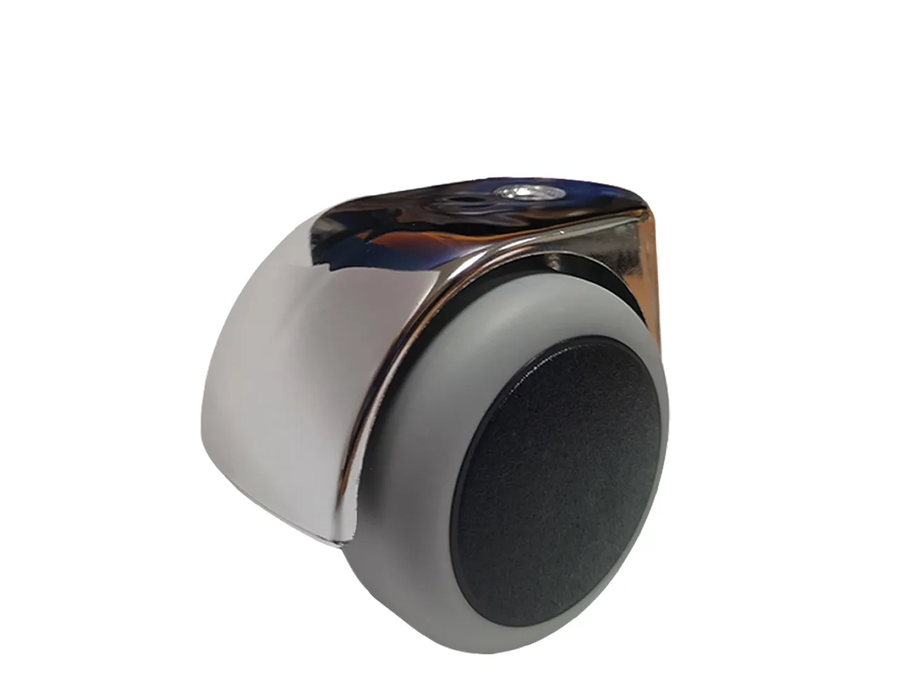 Rueda doble de mueble PU - Ø50 - Cromado – Ruedas para muebles