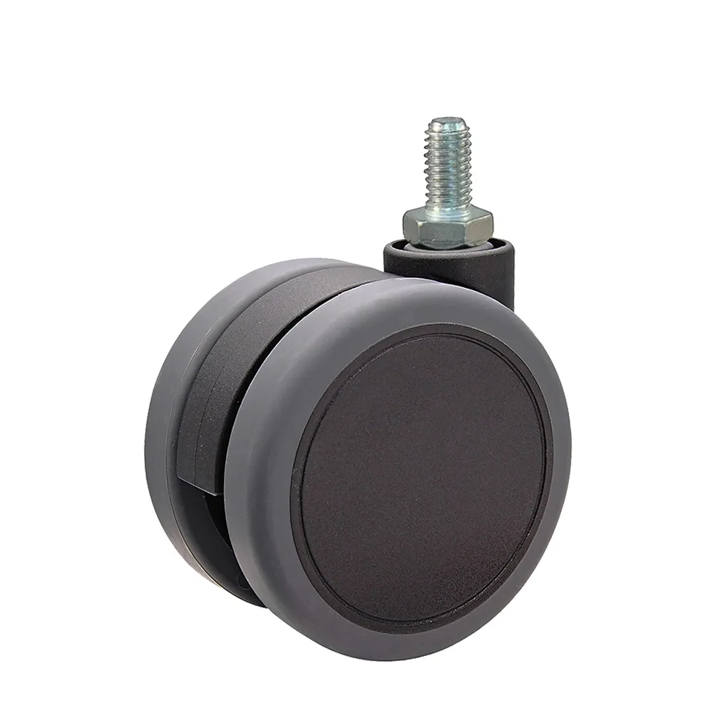 Rueda doble de mueble PU - Ø65
