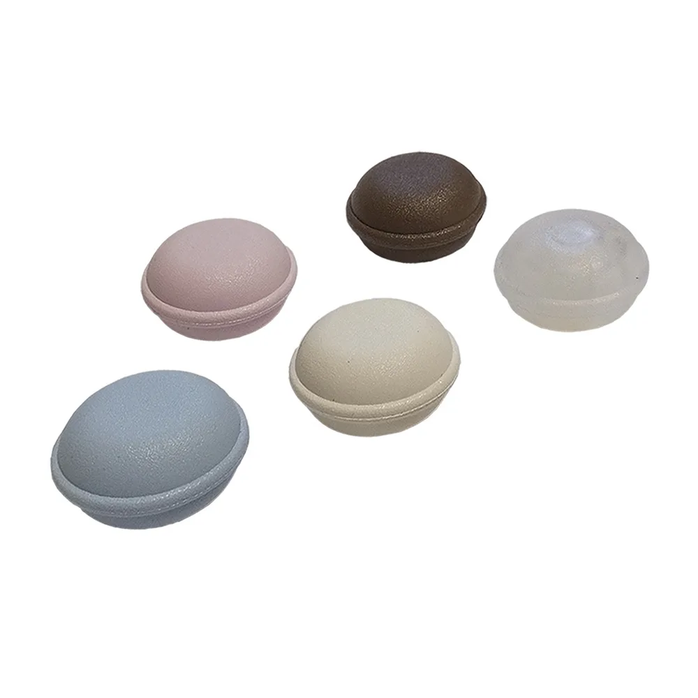 Tope de puerta adhesivo abombado bajo PU Ø34x19mm - Marrón imagen 2