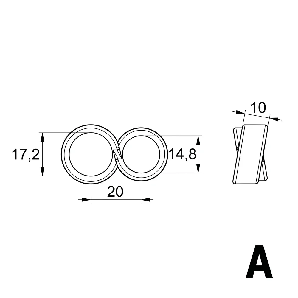 Dibujo técnico: Topes para pomos de puerta