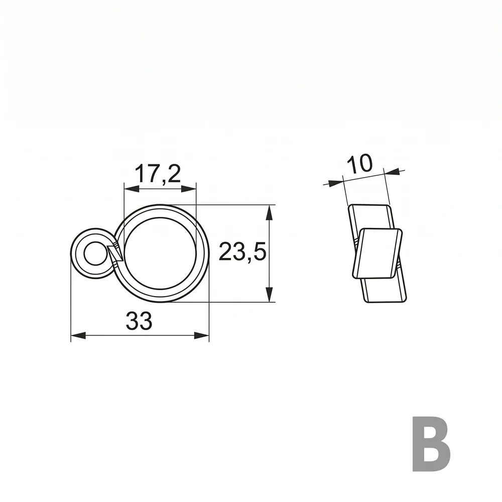 Dibujo técnico: Topes para pomos de puerta