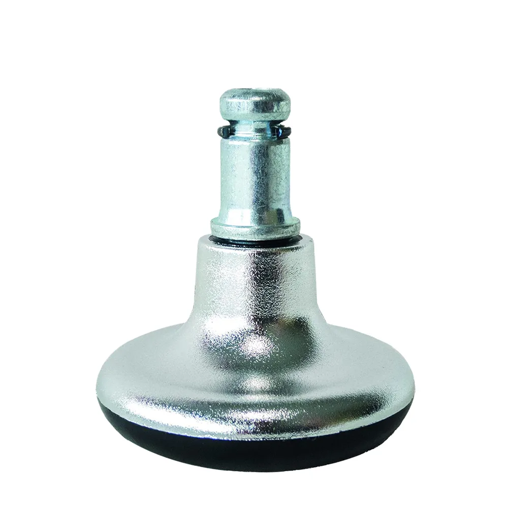 Tapón deslizante acampanado para silla de oficina 50x32mm - Agujero para espiga de montaje Ø8mm- Negro