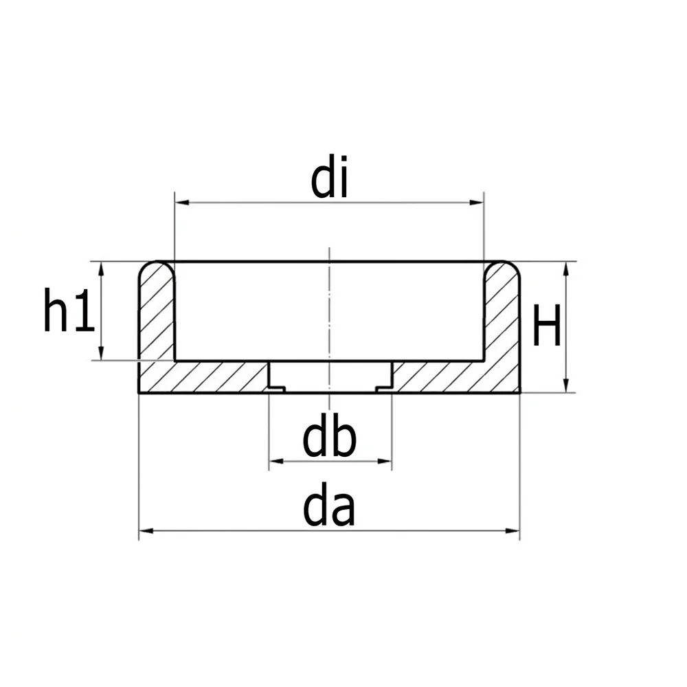 Dibujo técnico: Arandela cuvata anti perdida