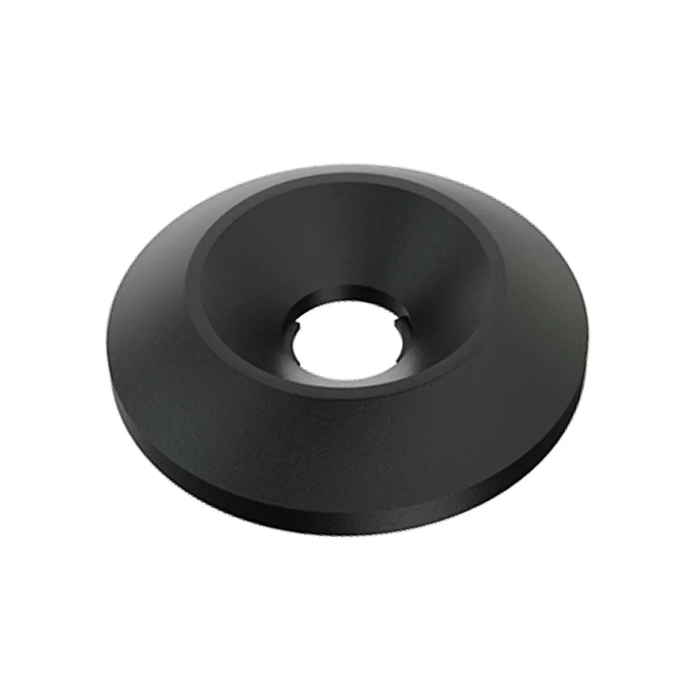 Arandela cuveta cilíndrica anti-pérdida 90° avellanada PA - Ø18.0x3.8mm - M5 - fino - Blanco
