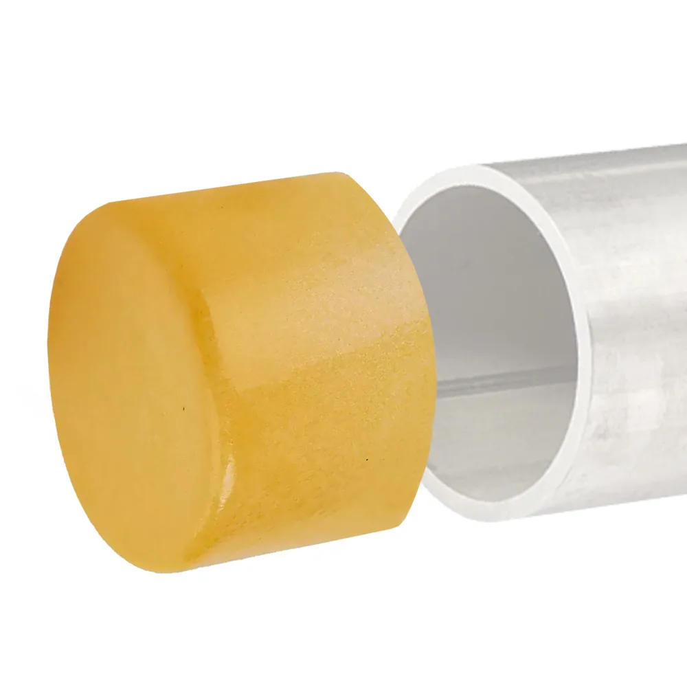 Capuchón protector para tuberías PE - Ø176.8x74mm - flexible - Amarillo