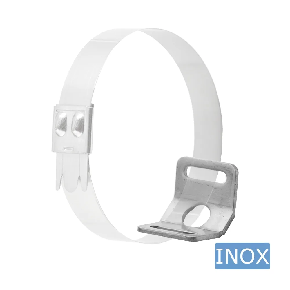 Soporte atornillable para bridas 16.0x12.0mm - máx. 8mm - orificio Ø5mm - embalado por 100 - Acero inoxidable A4 (AISI 316) imagen 2
