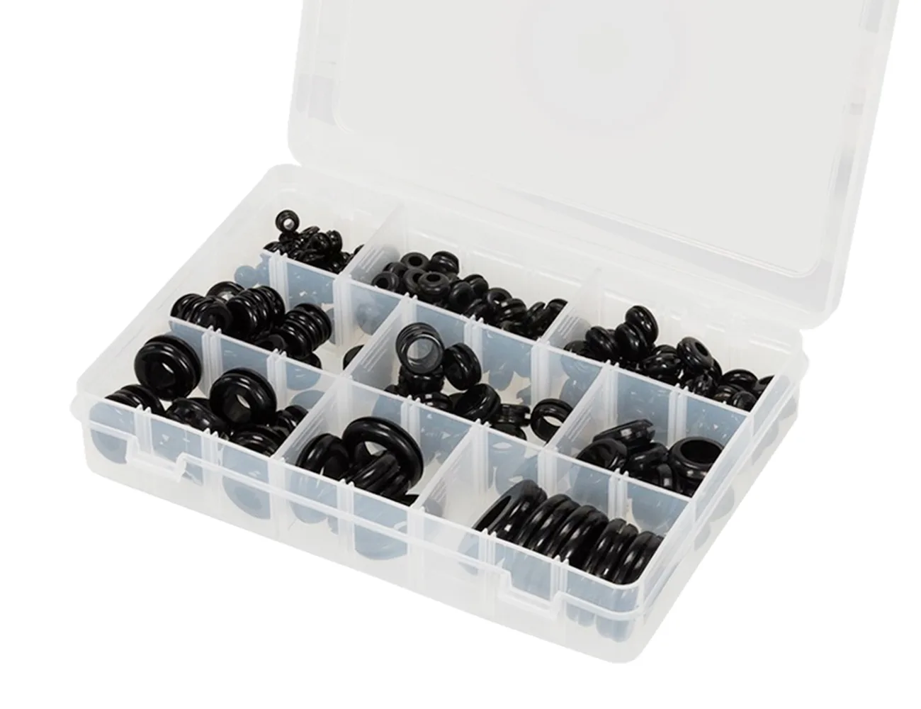 Caja de surtido de pasacables de goma – Pasacables y arandelas de goma