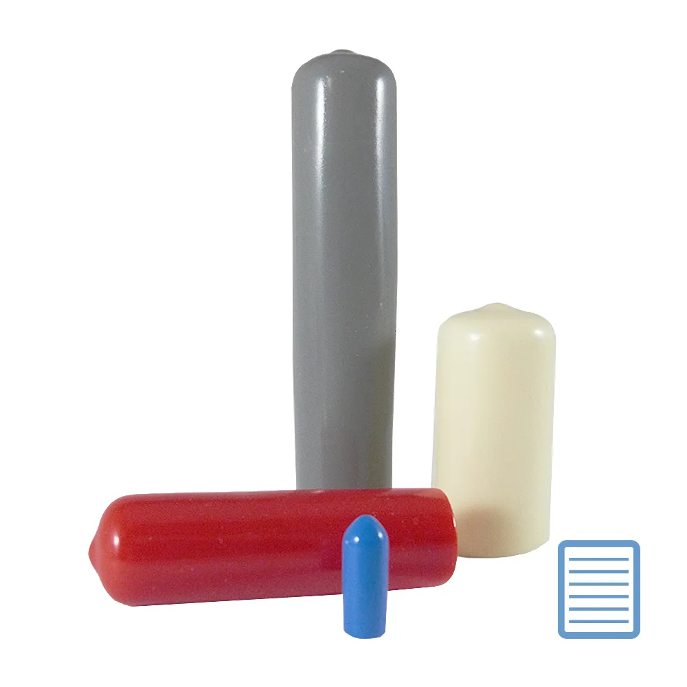 Tapón exterior de PVC flexible redondo PVC-P - tubo Ø150.0x100mm - Negro
