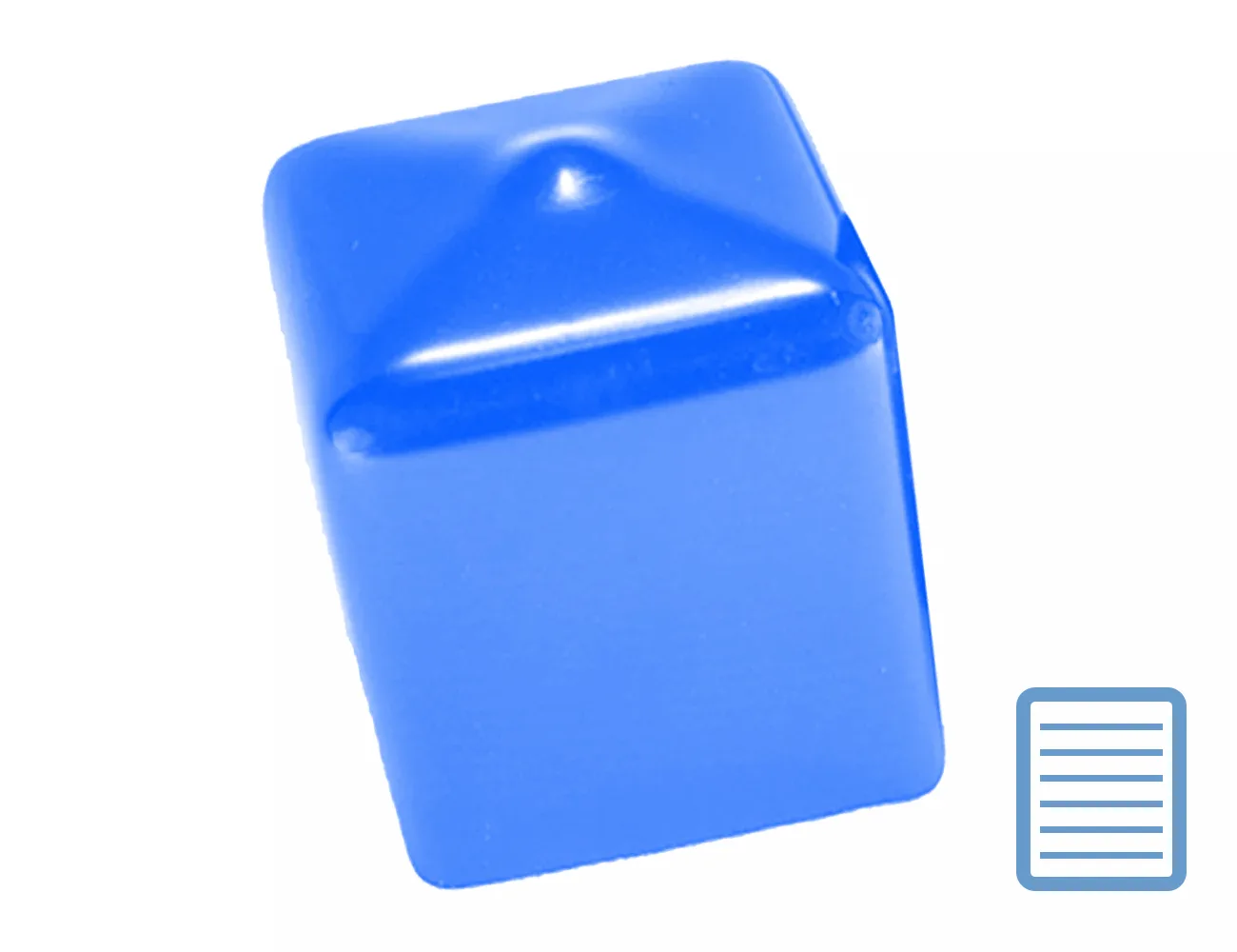 Tapón envolvente de PVC - cuadrados - todas las medidas – Tapones cuadrados envolventes
