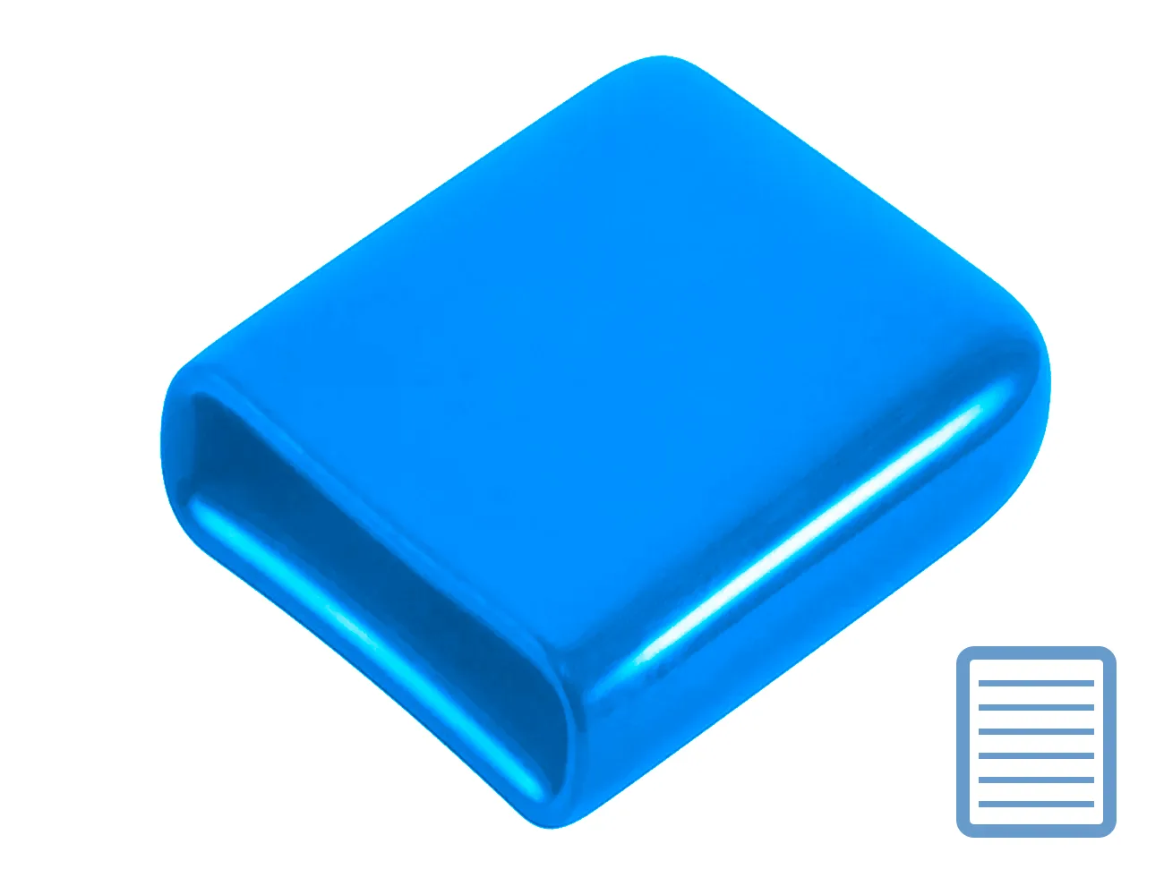 Tapón de PVC para acero plano y rectangular - todas las medidas – Tapones envolventes rectangulares