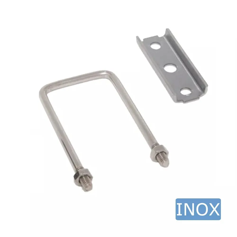Perno en U modelo 4 - 100x40mm - M6 - Acero inoxidable A2 (AISI 304) imagen 2