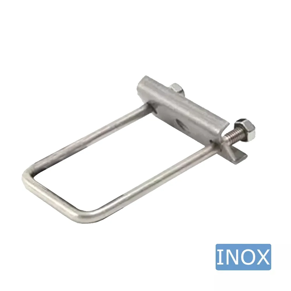 Perno en U modelo 4 - 100x40mm - M6 - Acero inoxidable A2 (AISI 304)